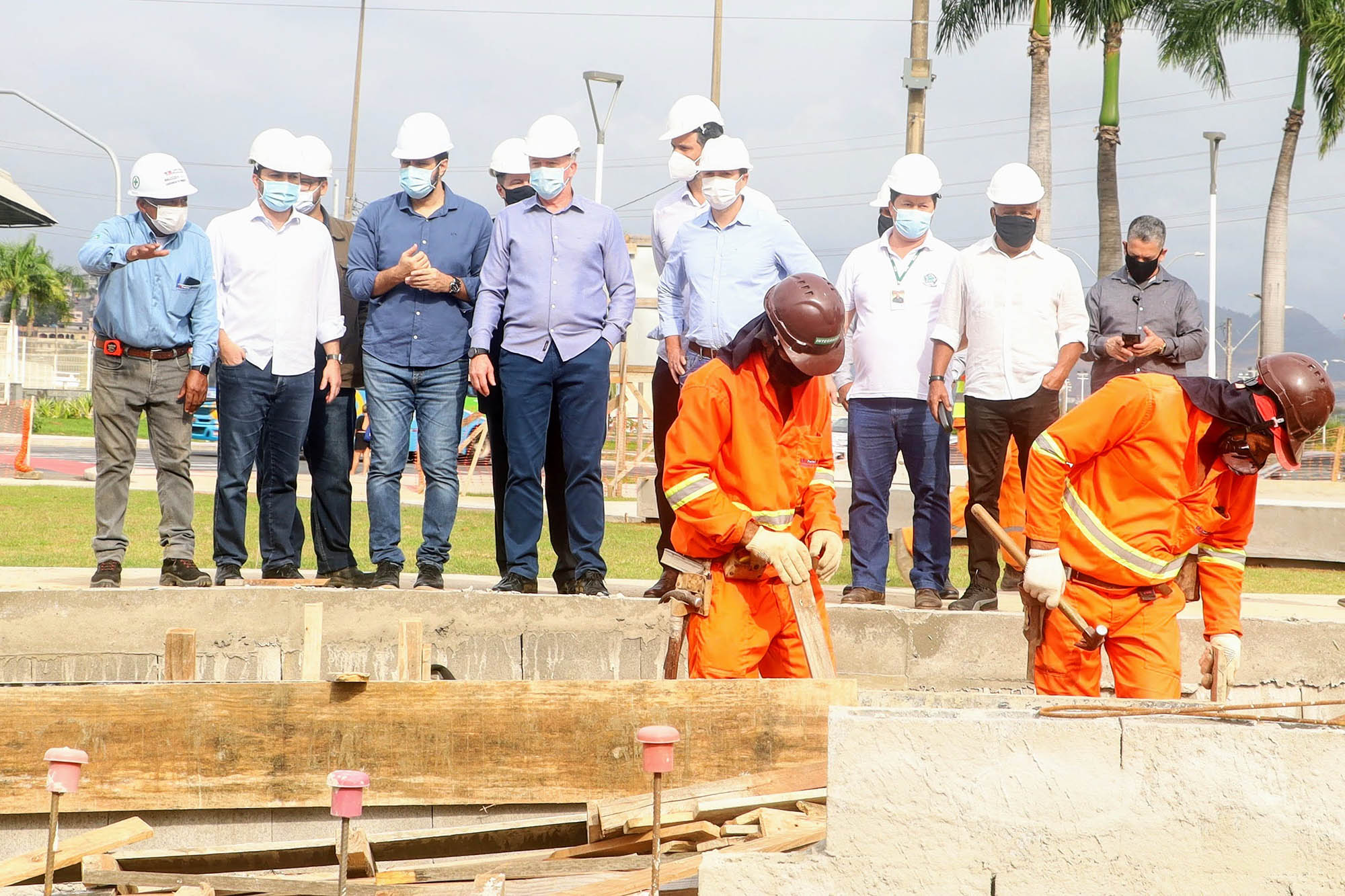 Aniversário de Vitória: Casagrande visita grandes obras de mobilidade em andamento na Capital