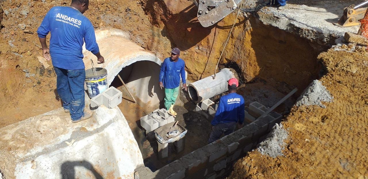 Obras sendo realizas em diversos bairros de Cariacica
