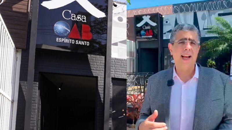 Lideranças Jurídicas Ricardo Breier e José Carlos Risk Filho Discursam na Abertura da Casa OAB