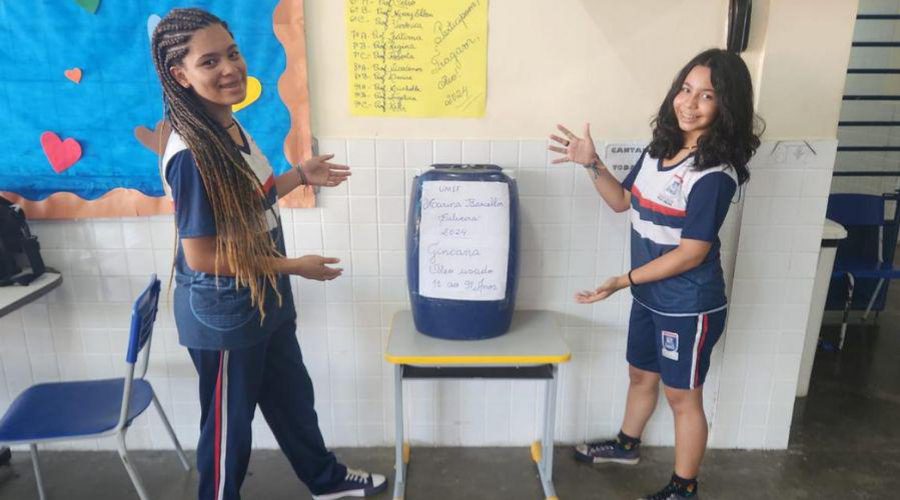 Gincana estimula coleta de óleo usado nas escolas municipais