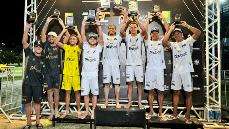 Renan e Neguinho conquistam o 1º lugar no Team Águia Footvolley Cup após desistência de adversários