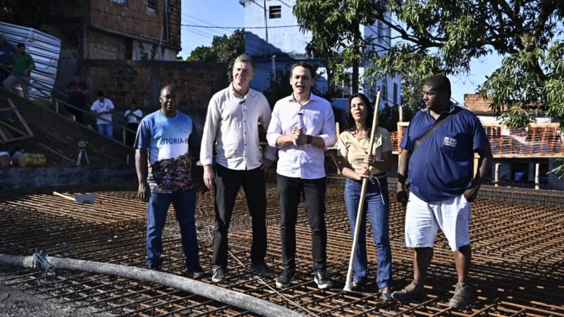 Obras do complexo esportivo do Jaburu avançam sob supervisão de Pazolini