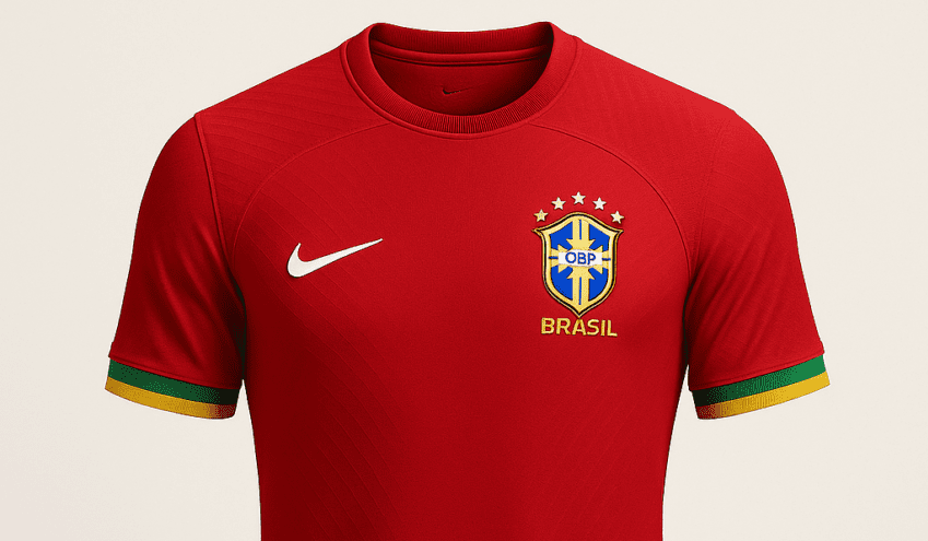 Novo uniforme reserva da seleção brasileira terá cor vermelha, afirma site inglês