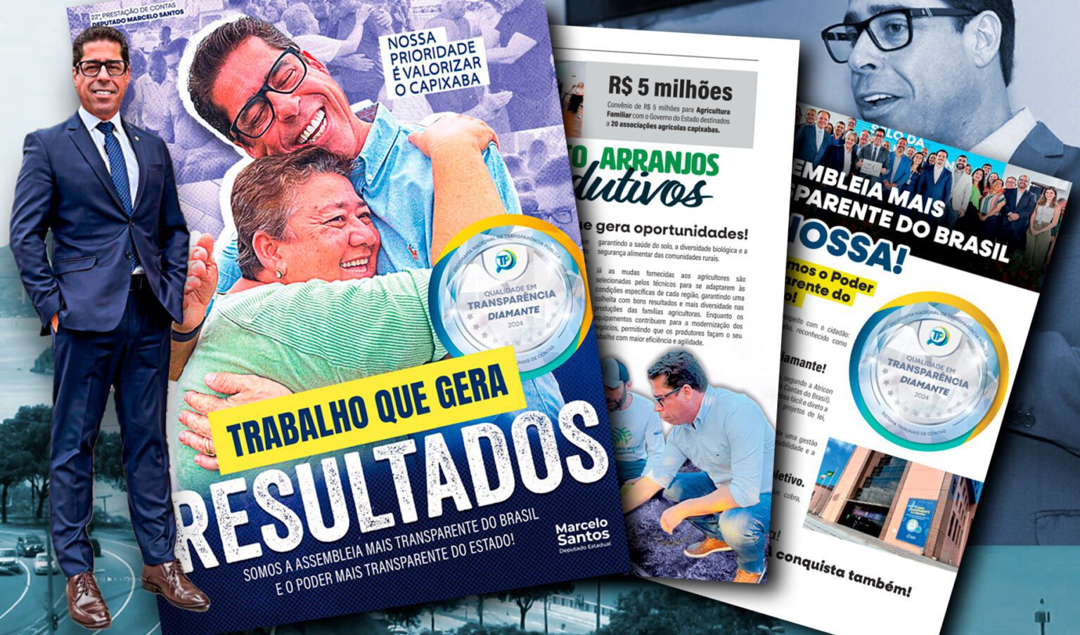 Agora é oficial: capixabas podem acessar a revista digital de prestação de contas do deputado Marcelo Santos