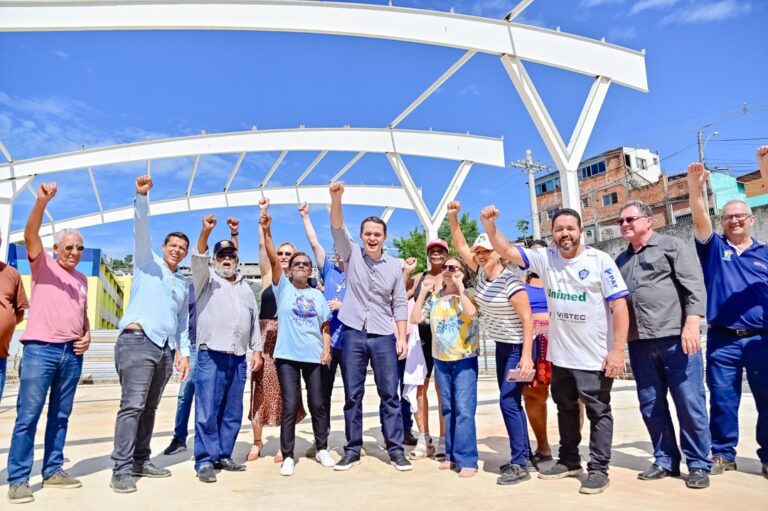 Prefeito Pazolini fiscaliza obras no novo Complexo de Lazer da Resistência