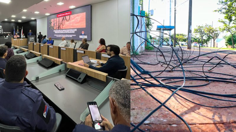 Vereador puxa debate e cobra solução para fiação solta nos postes de Vila Velha