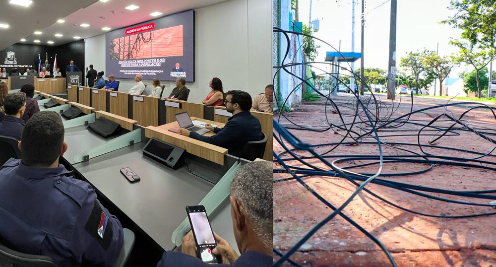 Vereador puxa debate e cobra solução para fiação solta nos postes de Vila Velha