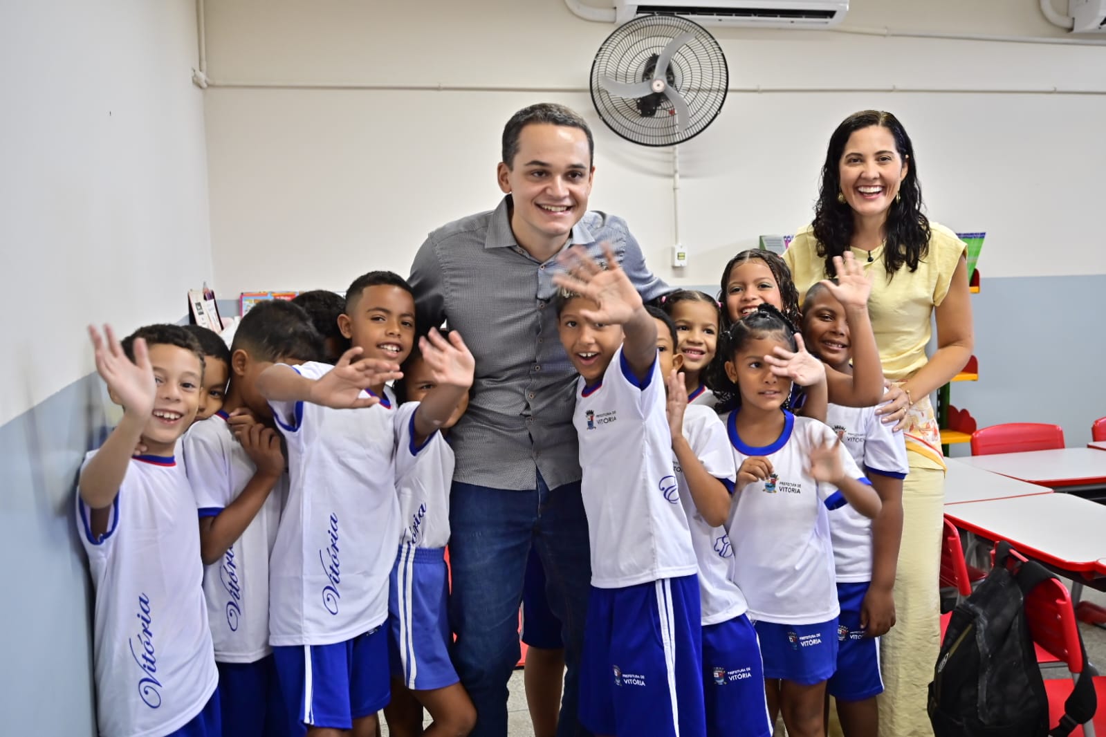 Maruípe recebe escola reformada com 75 aparelhos de ar-condicionado