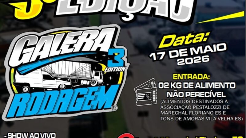 Marechal Floriano recebe a 3ª edição do Galera da Rodagem com programação especial