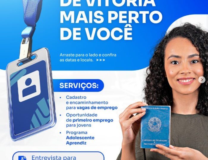 Sine de Vitória promove atendimento com vagas em São Pedro nesta quarta-feira (15)