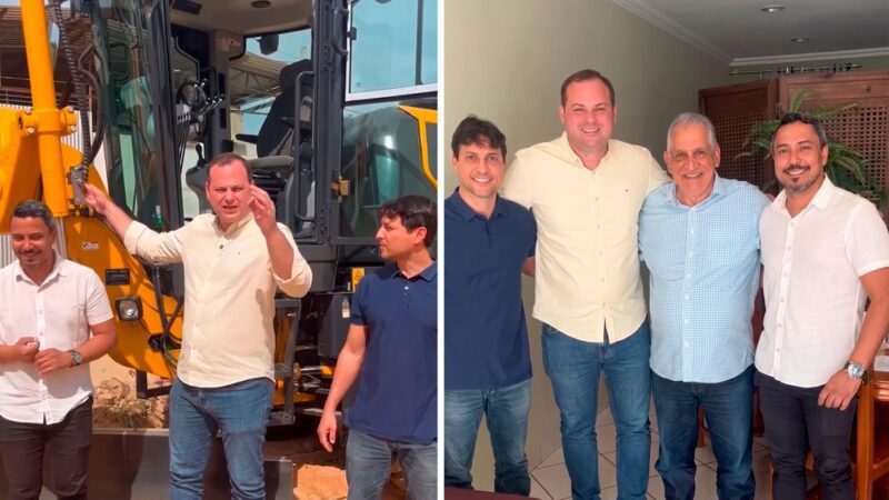 Com apoio de Dr. Victor Linhalis, Barra de São Francisco recebe patrol para melhorar estradas rurais