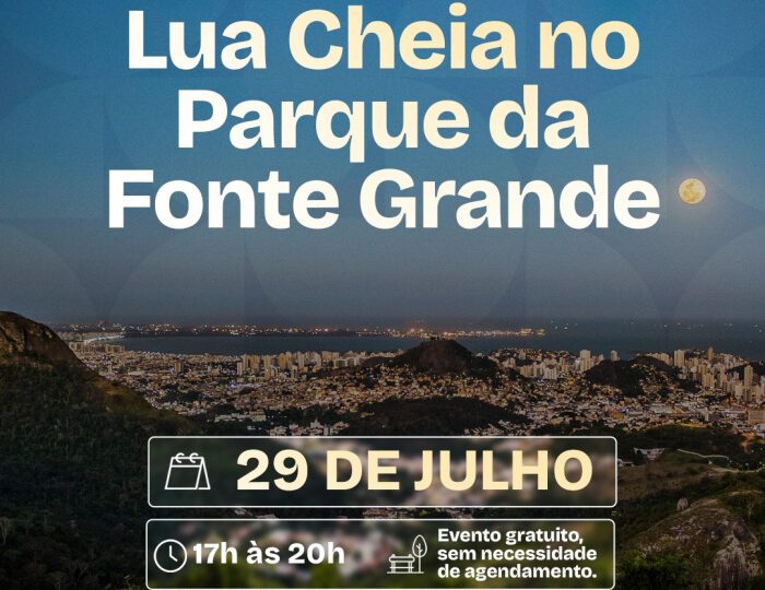 Parque da Fonte Grande abre à noite para observação da lua cheia em Vitória