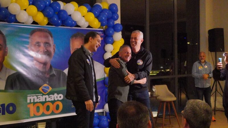 Pedra Azul recebe lançamento da campanha de Manato à Câmara Federal com Pazolini e Evair