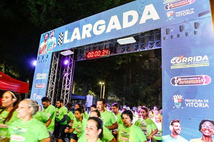 Corrida de 5 km reúne 1,5 mil participantes no Centro de Vitória neste sábado