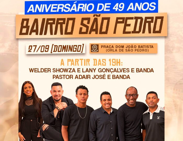 Bairro São Pedro, em Vitória, celebra 49 anos com programação musical e noite ecumênica