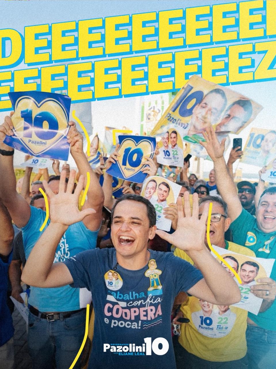 Pazolini aparece com a menor rejeição na disputa pelo Governo do Espírito Santo