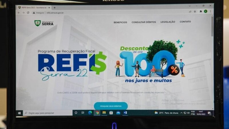 Adesão ao programa de recuperação fiscal (REFIS) vai até dia 25