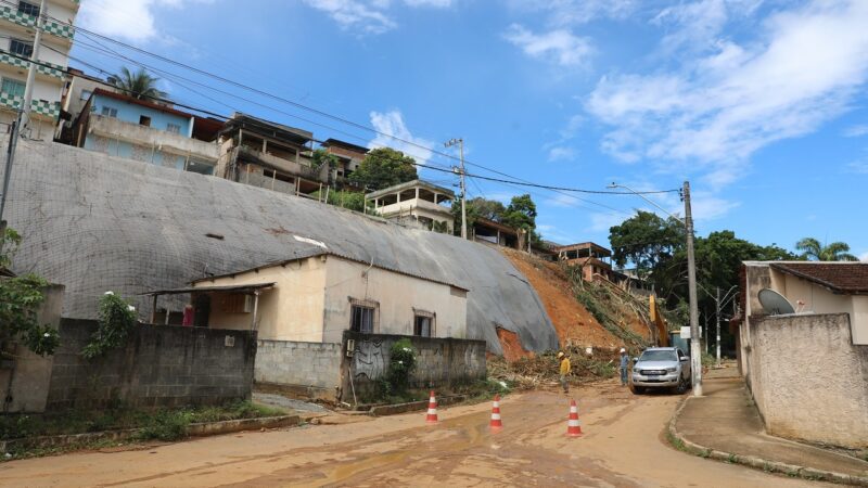 A SEMOB está instalando uma geomanta em Vale Esperança Cariacica