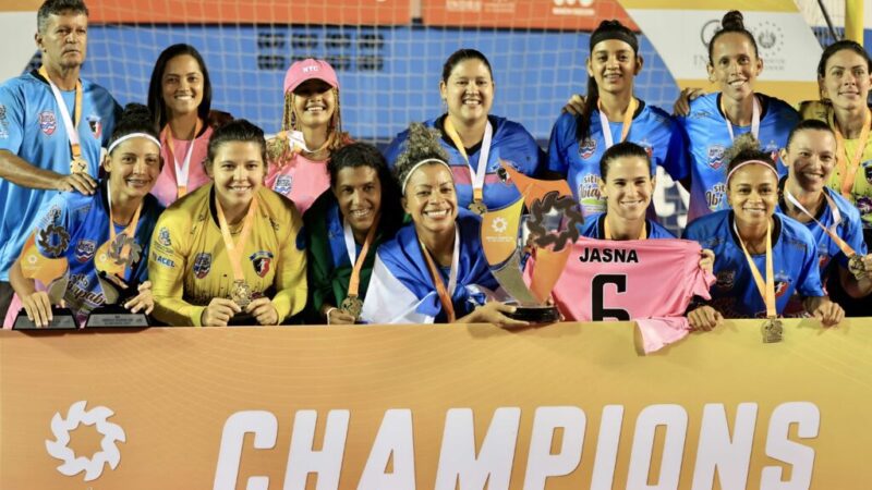 Time feminino de Beach Soccer de São Pedro é campeão da América