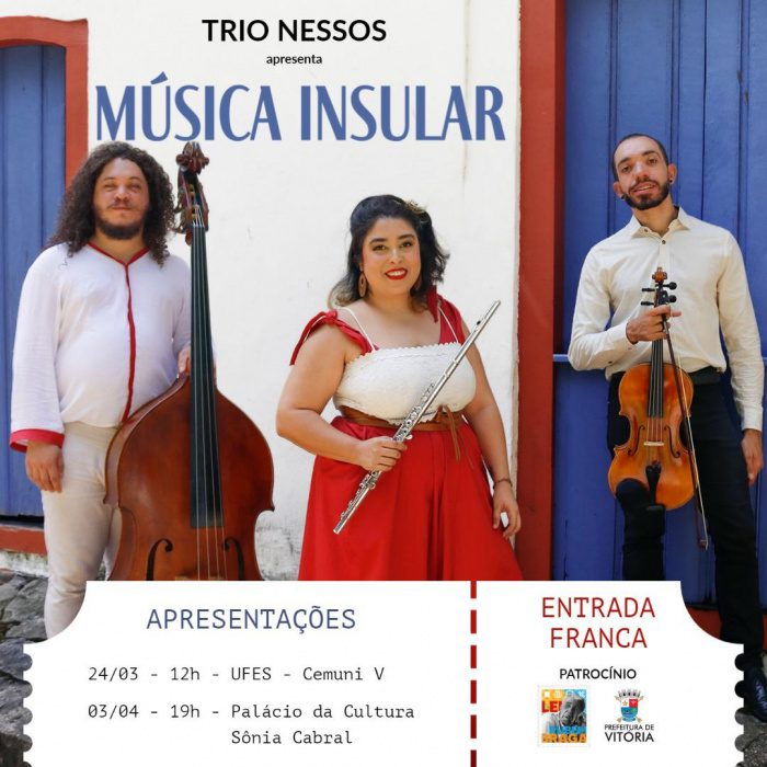 Projeto Rubem Braga apresenta concerto “Música insular” nos dias 24 e 03, em Vitória