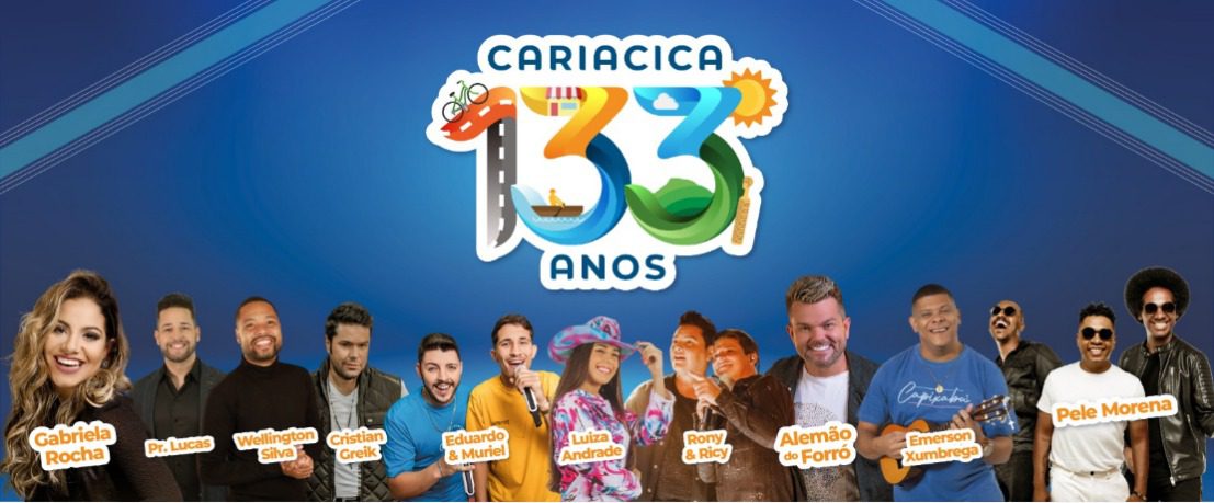 Parque O Cravo e a Rosa recebe 10 shows gratuitos em reprodução aos 133 anos de Cariacica a partir de 29 de junho