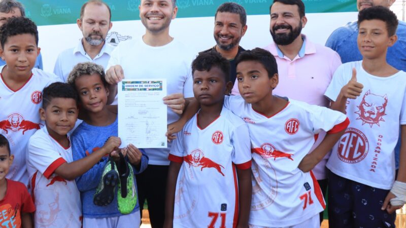 Comunidade de Soteco, em Viana, celebra início da reforma do histórico Campo do América com ordem de serviço