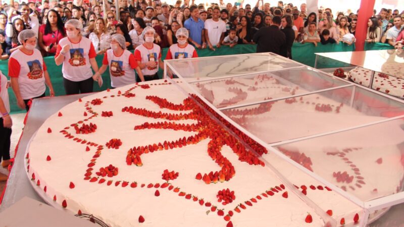 Festa do Morango terá mais de 30 mil fatias de torta para os visitantes