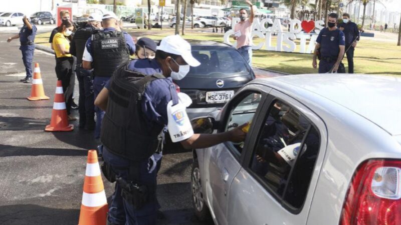Guarda Municipal de Vila Velha realiza conscientização sobre Semana Nacional do Trânsito