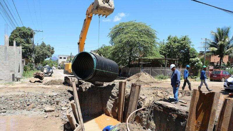 Obras de drenagem e pavimentação chegam às ruas de Campo Verde