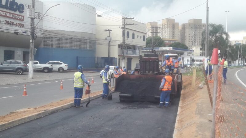 Novos acessos da Avenida Mário Gurgel ganham pavimentação asfáltica