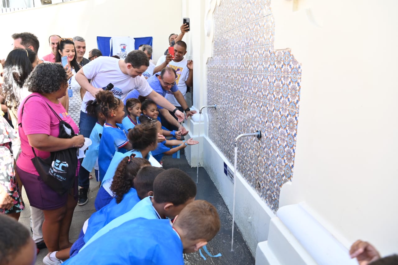 Celebração do Dia da Água: Pazolini ressuscita o icônico Chafariz da Capixaba, no Centro