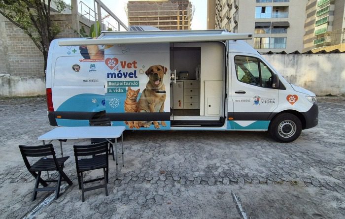 Vetmóvel estará na Praça do Cauê oferecendo serviços de atendimento clínico veterinário neste domingo