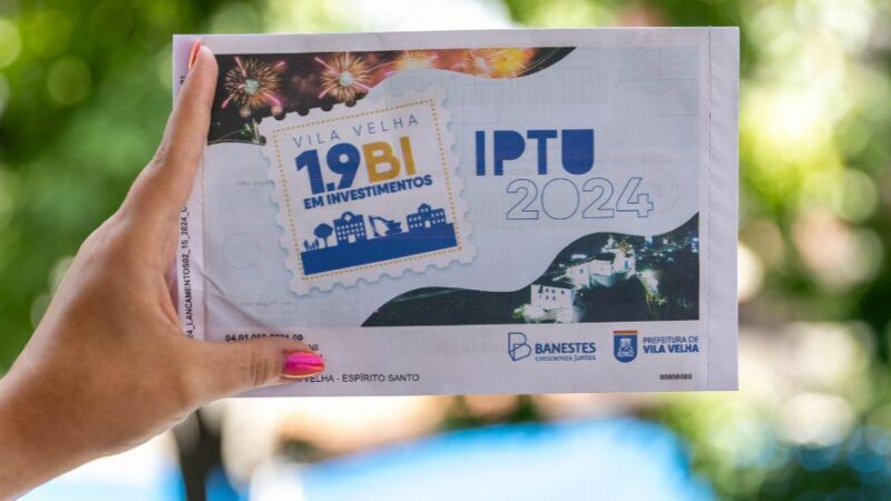 Desconto de 8% no IPTU para pagamentos antecipados em Vila Velha até 10 de abril