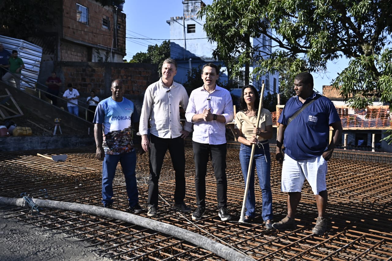 Obras do complexo esportivo do Jaburu avançam sob supervisão de Pazolini