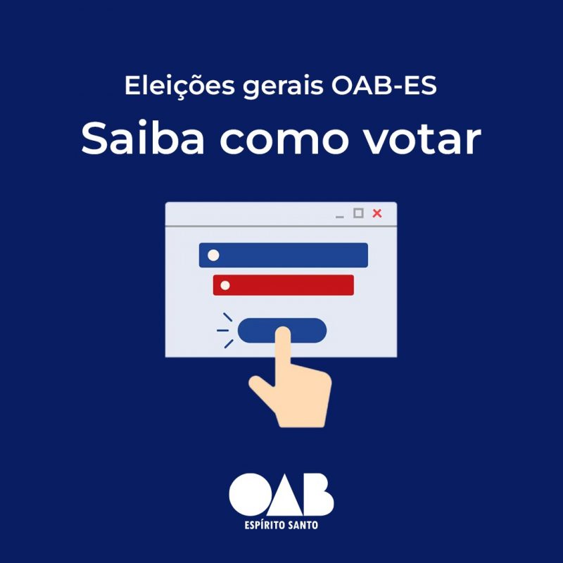 Eleições OAB-ES 2024, saiba como votar sem sair de casa